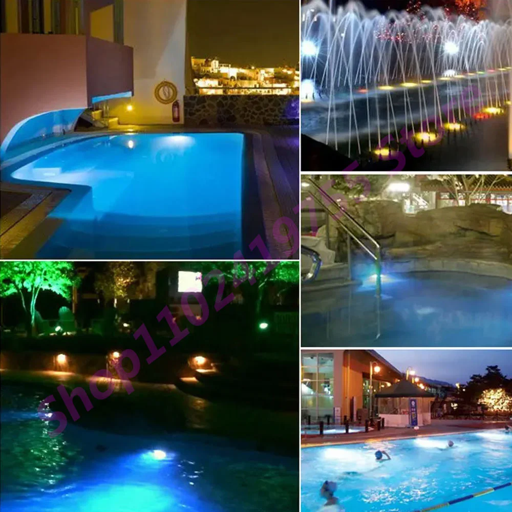 Imagem -06 - Luz de Piscina Led Subaquática Rgb Lâmpada de Paisagem Piscina Luz Spotlight Controle de Aplicativo Bluetooth Exterior e Interior dc 12v 25w