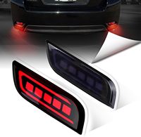 For Subaru Impreza WRX STi XV Crosstrek LED Rear Bumper Reflector Lights Warning Brake Dynamic Turn Signal Car Accessories 12V