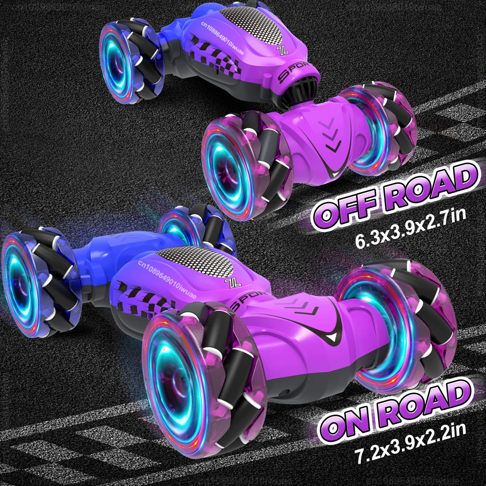 Twist Stunt RC Car Dziecięcy dwustronny Flip 360° °   Obrót 2.4G Gest Indukcja Deformacja Drift Wspinaczka Samochód Zabawka Prezent dla dzieci