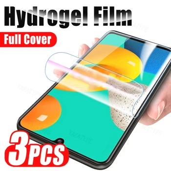 3 adet hidrojel Film Samsung Galaxy M33 ekran koruyucu için Samsung M53 M23 M13 M52 M32 5G M31s M80s M31 M30s M51 M21 M12 M10