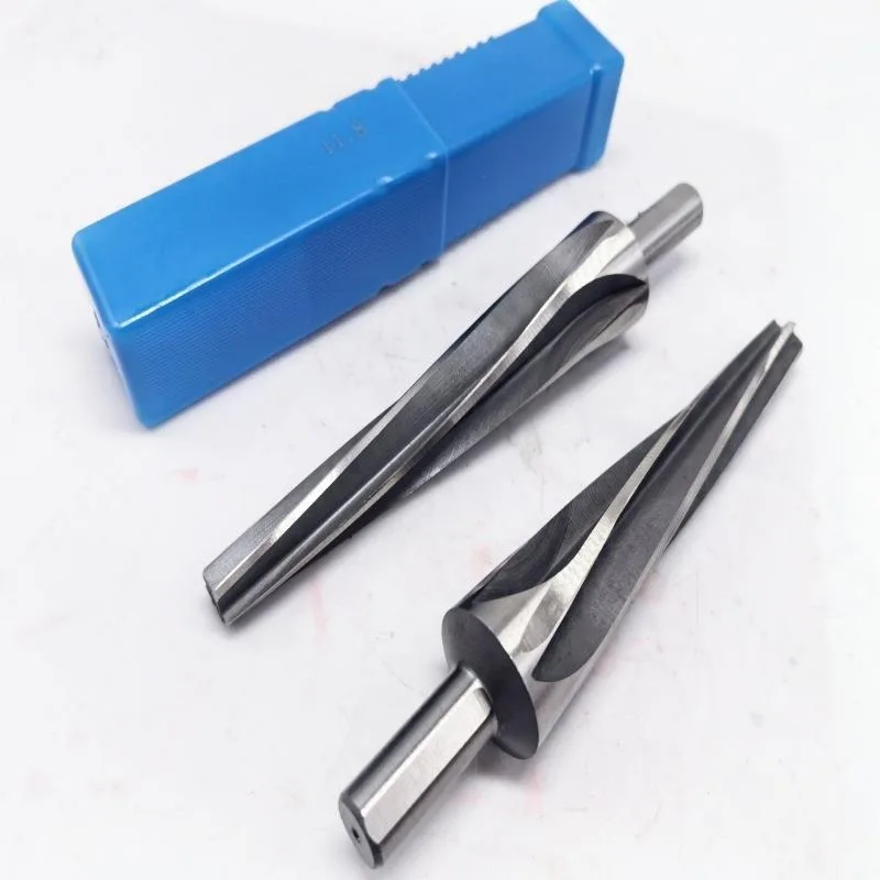 HSS Spherical Spiral Taper Reamer Straight Shank, 7° 10° Non-Standard Conical Reaming Tool For Machining Work