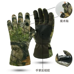 Guantes de caza lana biónicos impermeables antideslizantes invierno