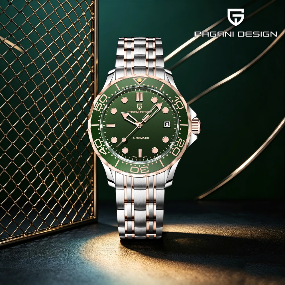 Pagani design brand 2026 new fashion sports mechanical men's watches automatic watch hard sapphire mirror waterproof men's watch