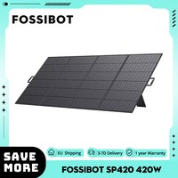 FOSSiBOT SP420 420W Portable Foldable Solar Panel, 23.4% Conversion Efficiency, IP67 Waterproof, Durable, Scratch-resistant