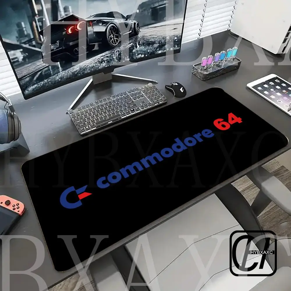 900x400mm HYBXAXC Commodore 64 Mousepad Mousepad Non-slip Lockedge Office Student Gaming Thickened Large Writing Pad Cushion