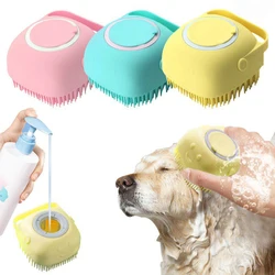 Bathroom Puppy Big Dog Cat Bath Massage Gloves Brush Soft Safety Silicone Pet Accessories for Dogs Cats Tools Mascotas Products