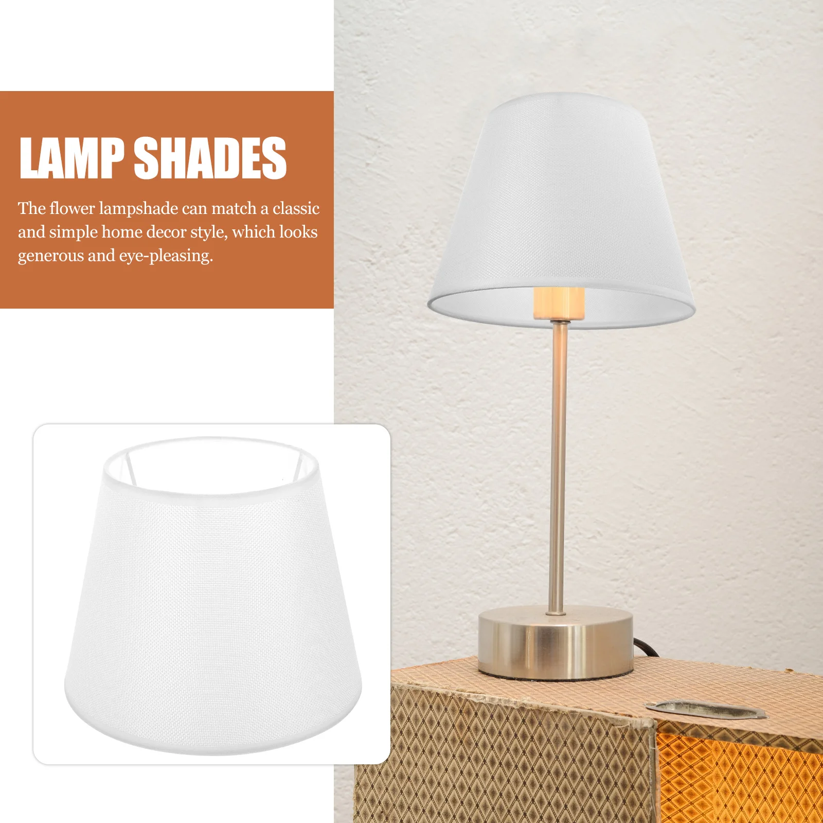 

Тканевый абажур, стол, прикроватный декоративный аксессуар, прочная конструкция, простая замена, долговечный, элегантный дизайн