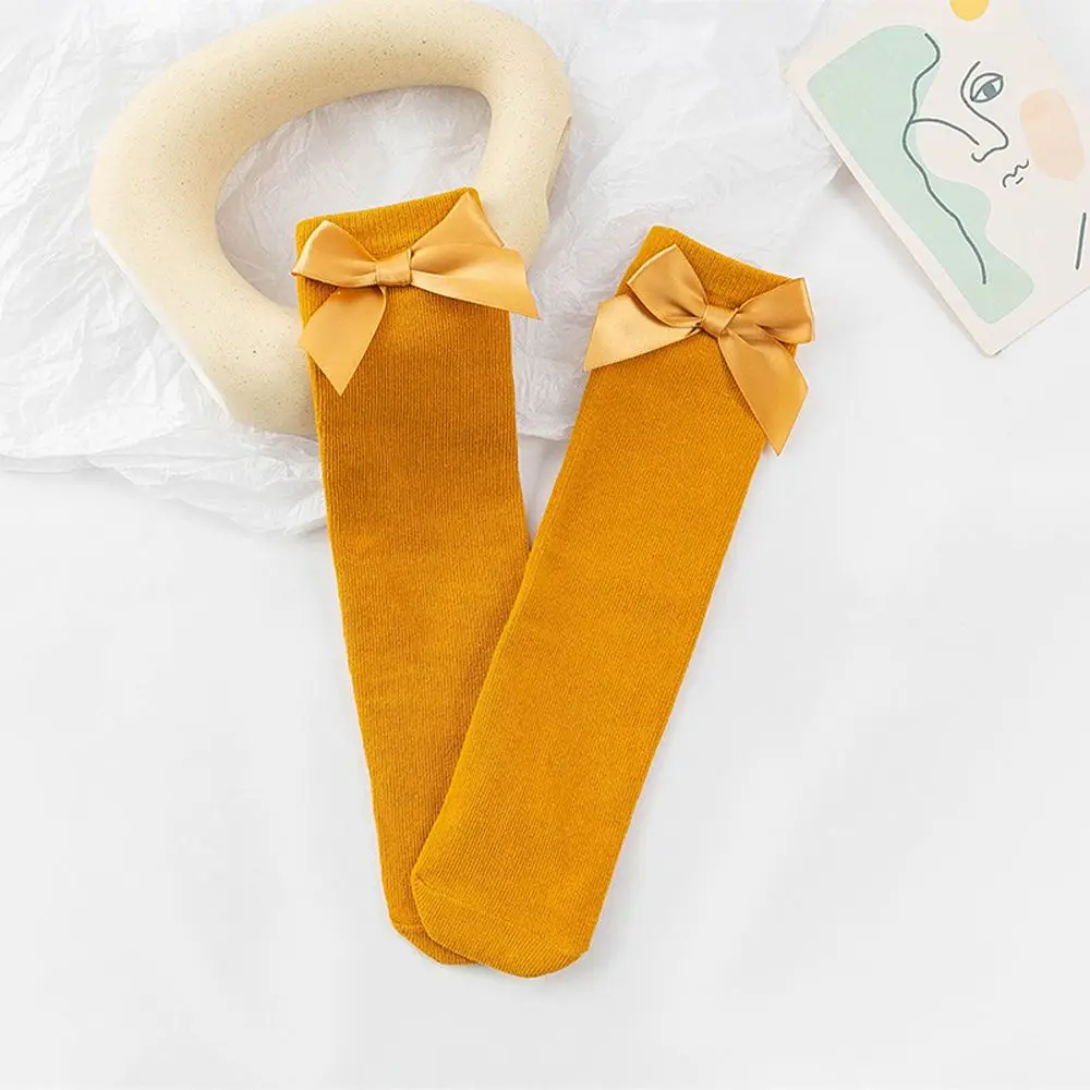 

For 6-10Years Sweet Cute Winter Autumn Summer Knot Socks Cotton Long Tube Socks Children' Socks
