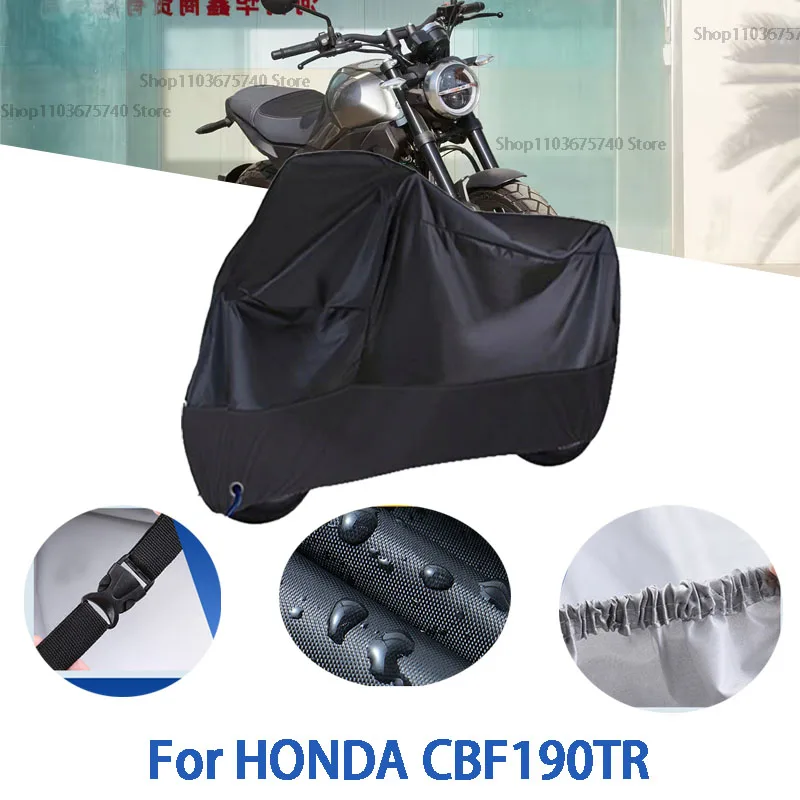 

Motorcycle Full Covers For HONDA CBF190TR Car Outdoors Sun Protection Dust No Ear Thickened Oxford Clothcover Accessories
