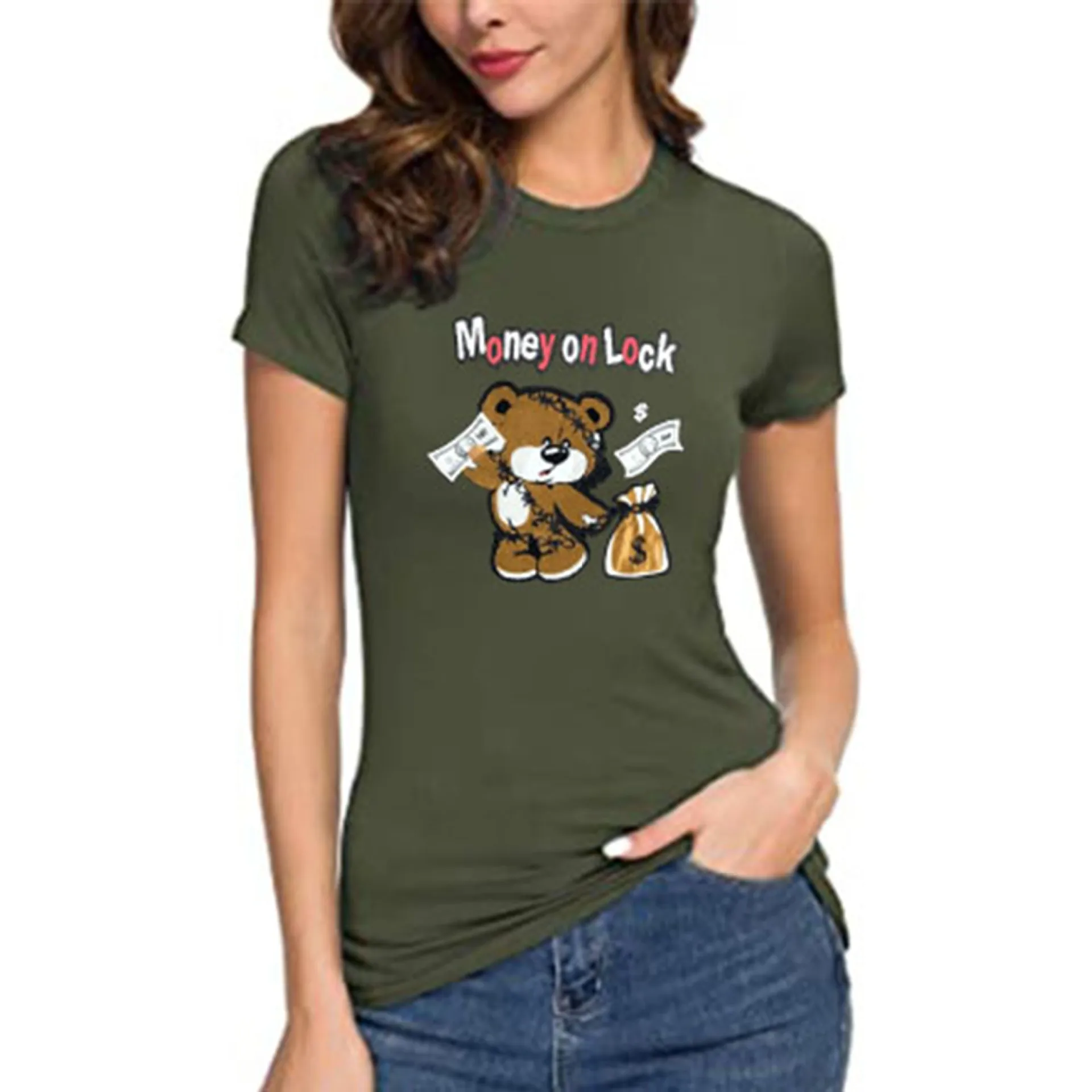 100% Cotton Trend Print T Shirts Summer 2022 T Shirts Women's Casual O Neck T Shirts Unisex Plus Oversized Women T Shirts S-4XL