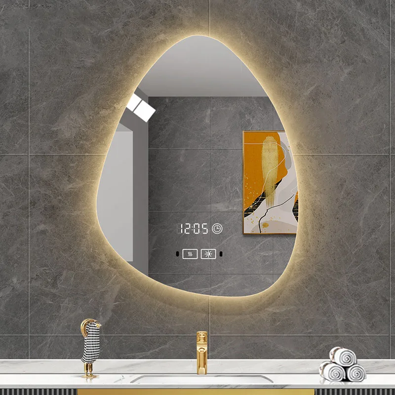 Wall Full Ornament Mirror Irregular Shape Aesthetic Jumpsuit Large Decorative Mirror Bathroom Makeup Espelho Com Led Home Decor