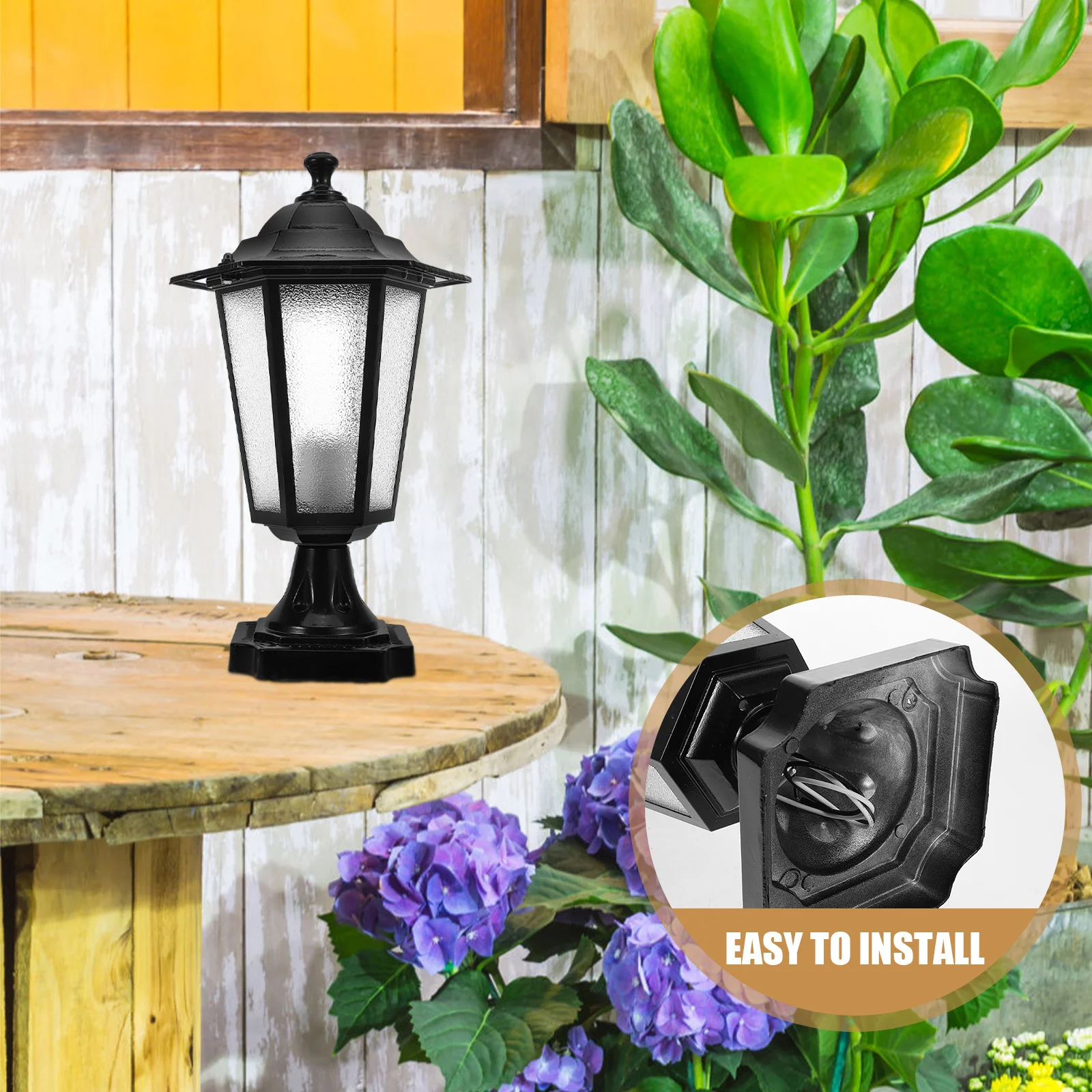 في الهواء الطلق آخر ضوء عمود مصباح سحر الأوروبي سهلة التركيب الإضاءة فناء ساحة ديكور آخر ضوء عمود مصباح #2