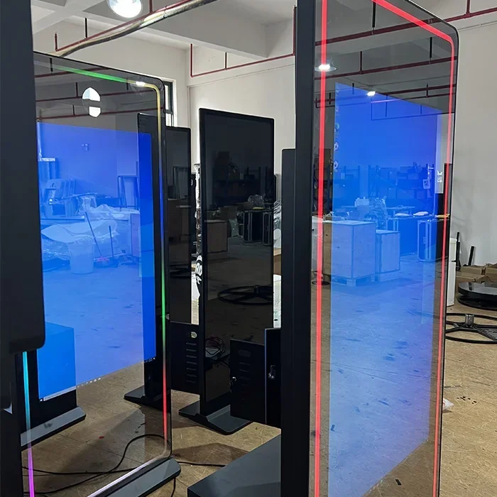 Hot salesPrinter Touch Screen Magic Mirror Photo Booth Selfie Portable Photo Booth  For Party Wedding Exhibition