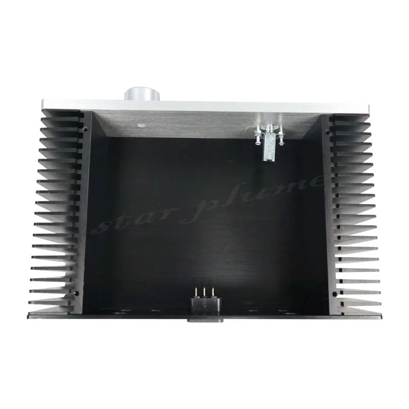 2607 All Aluminum Shell Power Amplifier Chassis Short Body Dual Cooling Power Amplifier Chassis(260*70*166)DIY Case Shll