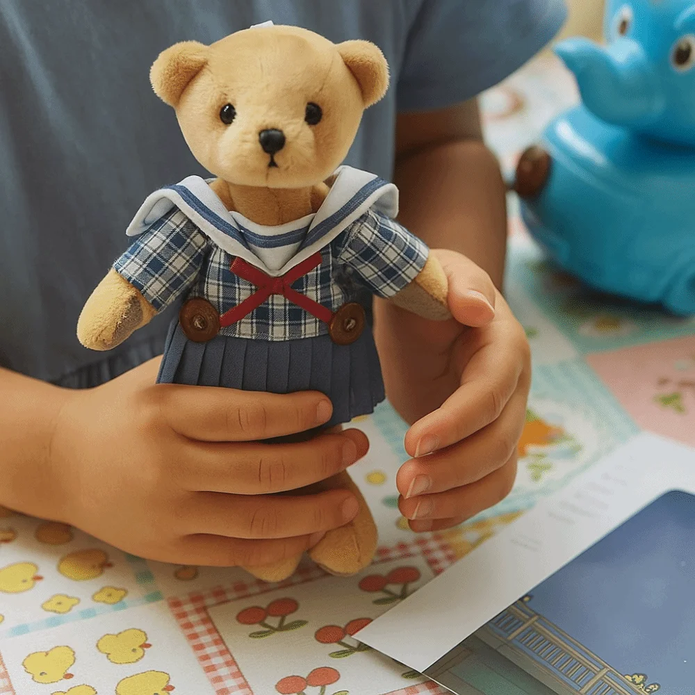 Kawaii – vêtements de poupée en coton à carreaux, robe de poupée exquise et mignonne, Mini jupe de poupée à collectionner