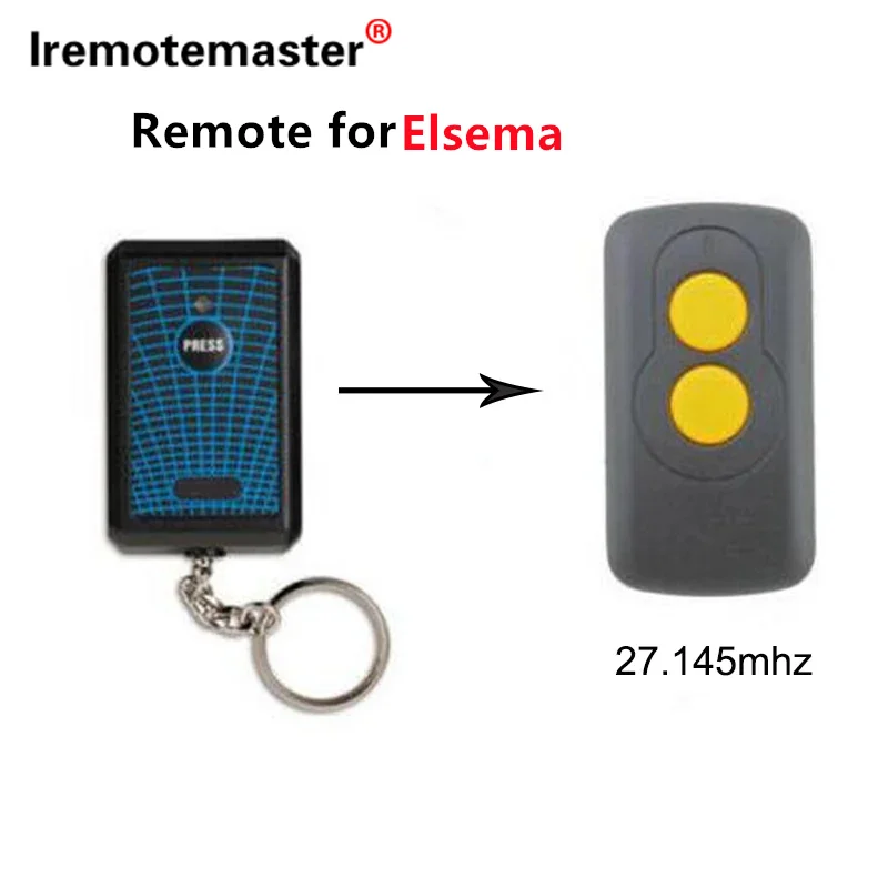 For Elsema Compatible with KEY-301 GDO-4 Garage Door Remote Control Replacement 27.145MHz FMT201/FMT301/FMT401 Gate Door Openers