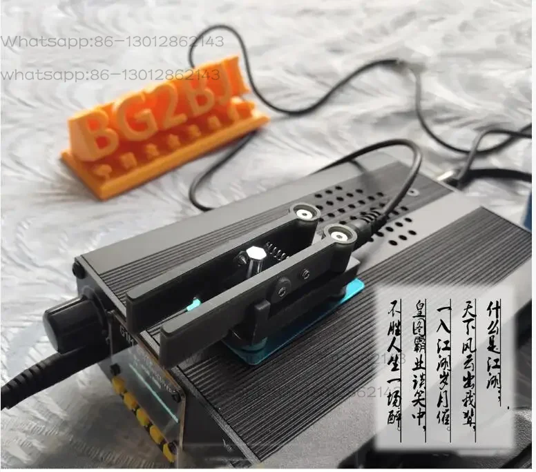 QU-7025 Portable Dual paddle Automatic Key Shortwave CW Morse Code Magnetic Amateur Radio Hand Key Morse CW Telegraph