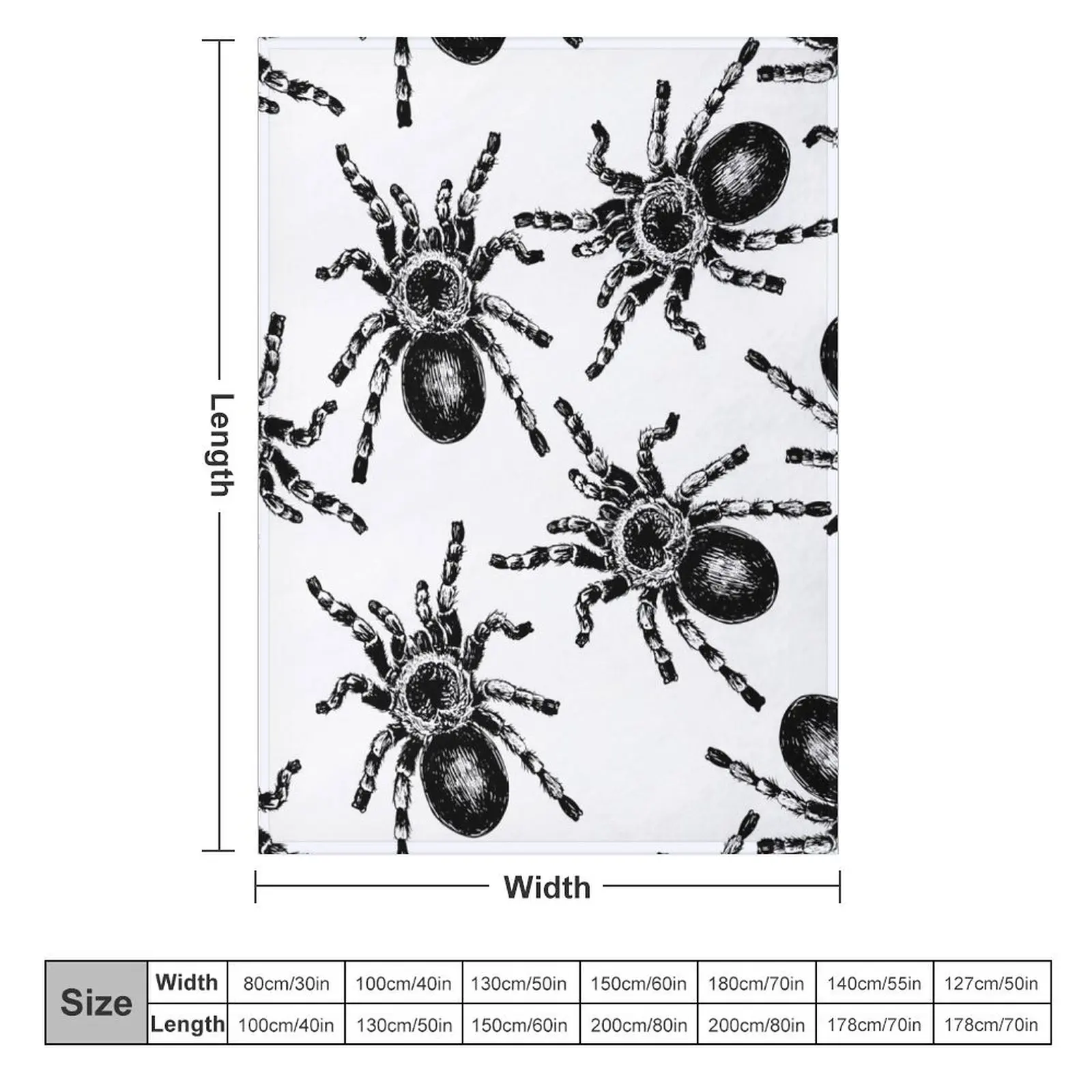 Tarantulas pattern Throw Blanket Softest for winter Luxury Brand Fashion Sofas Blankets