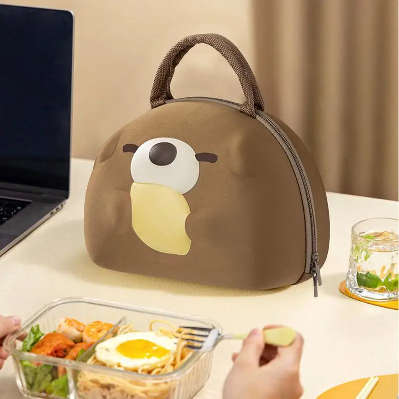 

Lunch Bag Women Cartoon Bear Insulated Lunch Box Lunch Tote Bag Food Warmer Bag Reusable Lunch Pail Cooler Lunch Bag For Picnic