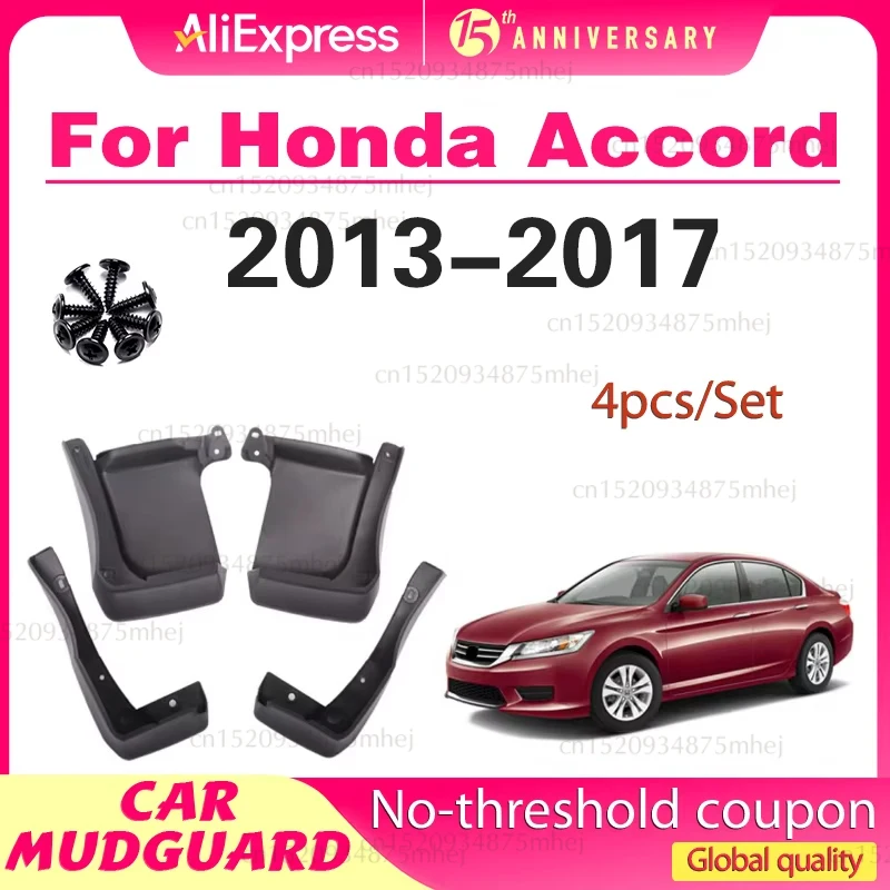 

4PCS for Honda Accord 9 2013 2014 2015 2016 2017 Mudguards Mudflaps Fender Mud Flap Splash Guards Protect Rear Car Accessories