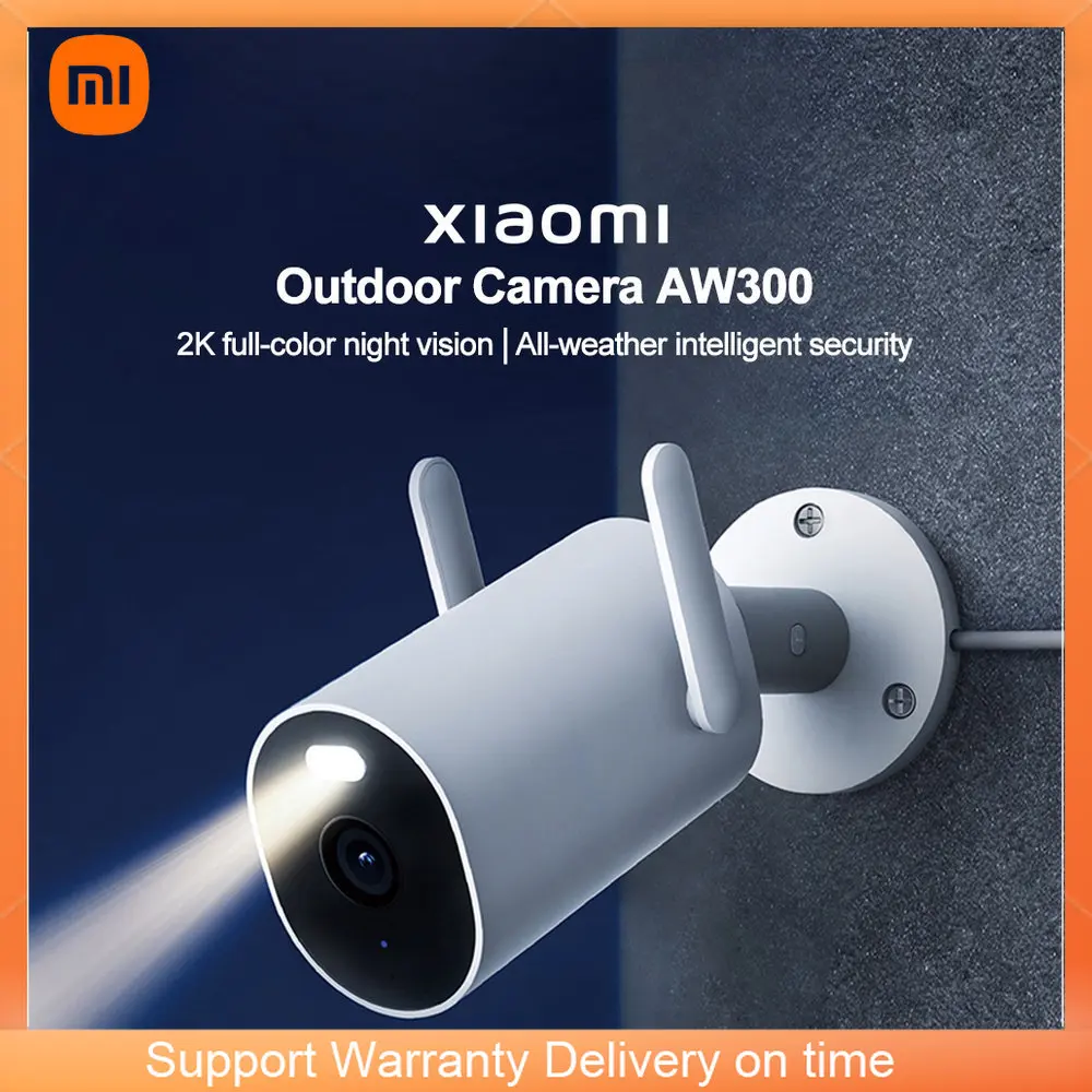 

Xiaomi Smart Outdoor Camera AW300 IP66 Waterproof 2K Full Color Night Vision WiFi Video Webcam Human Detect Work WithMi Home APP