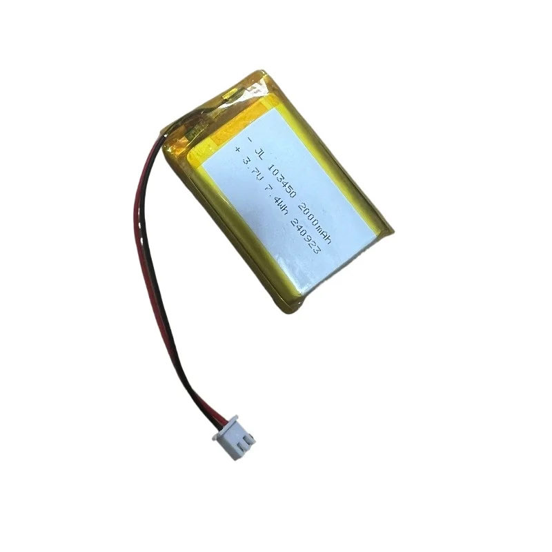 2000mah High-Capacity 103450 battery for MP5, jouets, appareils photo, GPS, Bluetooth, haut-parleurs haute capacité