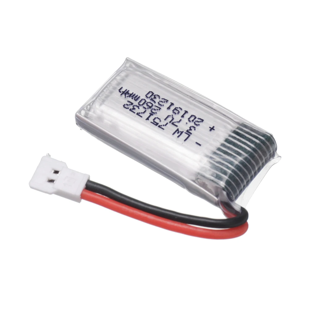 Batterie/chargeur articulation po 3.7V 260mAh, pour H8 Mini H48 H8 Mini RC quadrirotor pie importateur jouets batterie pièces de rechange accessoire