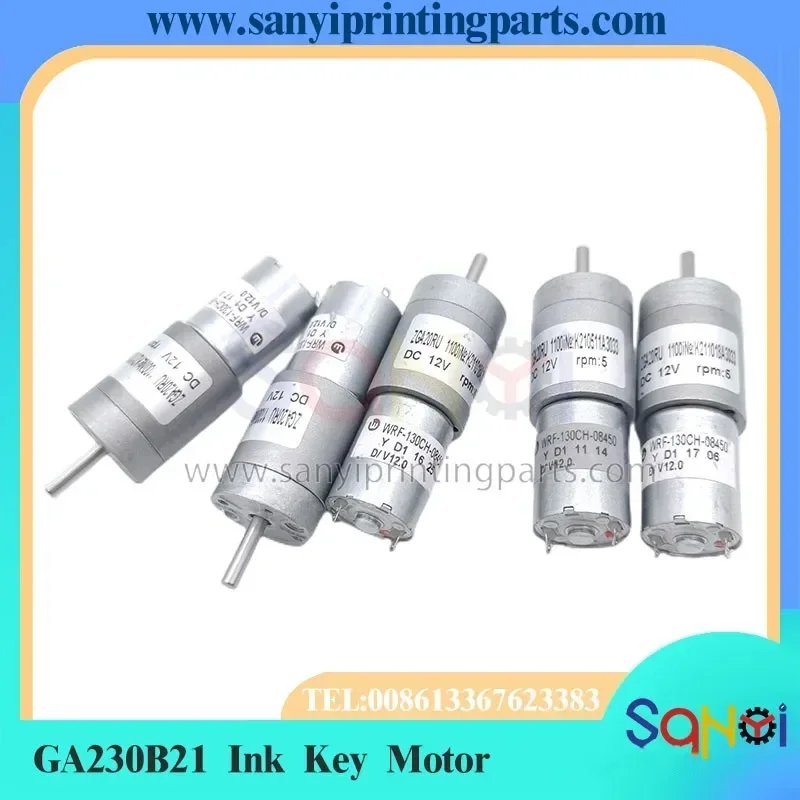 

5 Pieces/Lot Best Quality GA230B21 Ink Key Motor WRF-130CH-108450 RA-20GM-SD3 For Printing Machine Parts