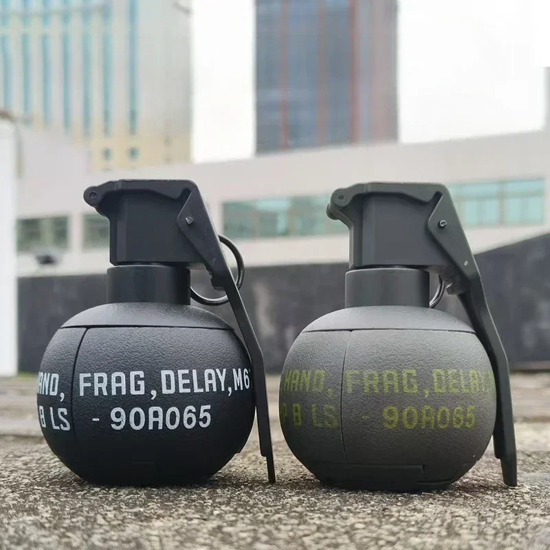 BAirsoft الألوان اليد القنابل اليدوية لعبة التكتيكية حلقة سحب قنبلة يدوية من النايلون نموذج المياه هلام الكرة قاذفة التكتيكية CS لعب الأدوار الدعامة