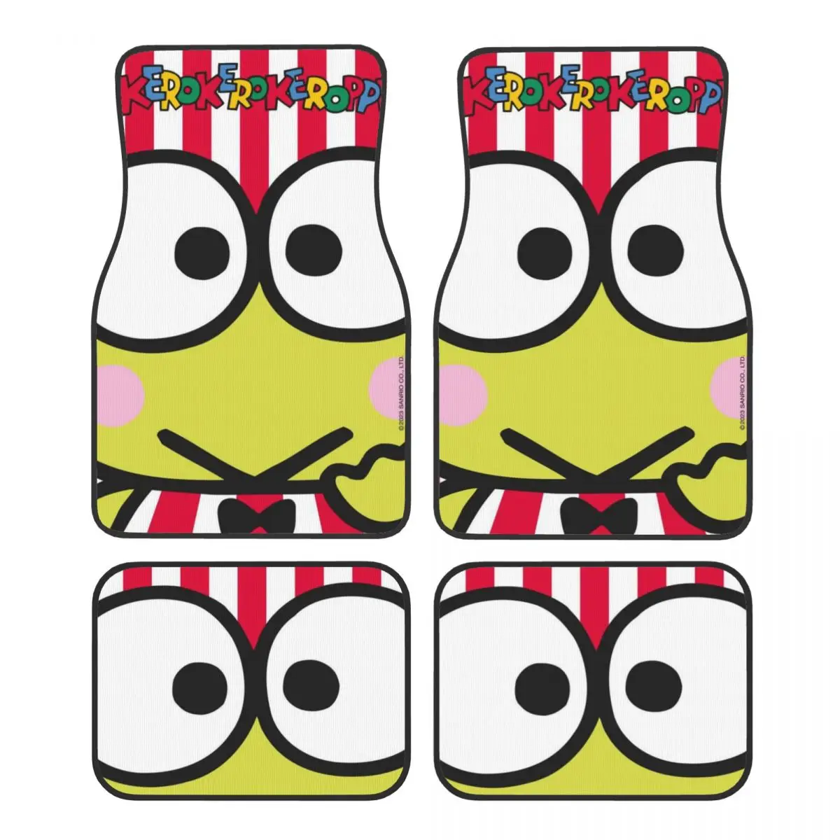 

Kero Kero Keroppi автомобильные коврики для автомобилей, универсальный полный комплект автомобильных ковриков, нескользящие для внедорожника, грузовика