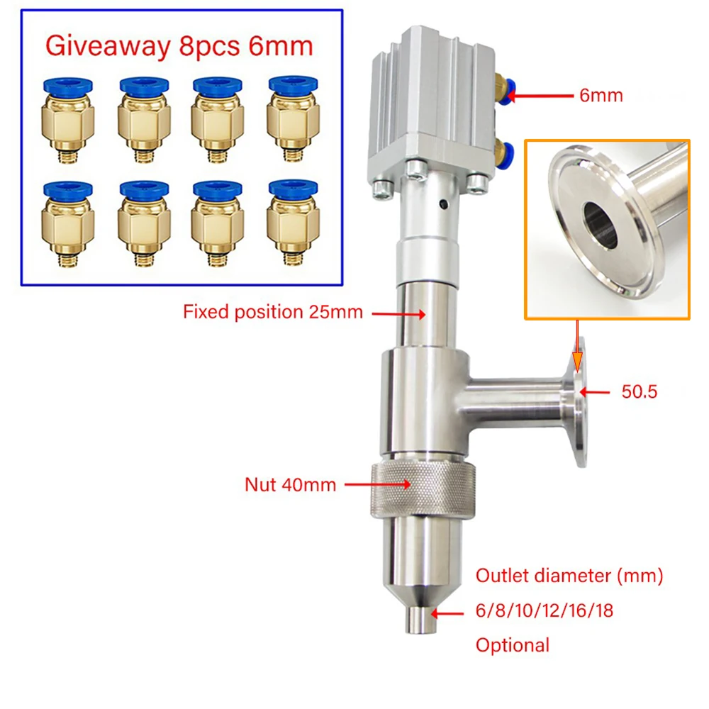 

Поршневая молочная паста из нержавеющей стали, йогуртовая смазка, насадка для наполнения бутылок с жидкостью и ручным клапаном, запасные части для разливочной машины