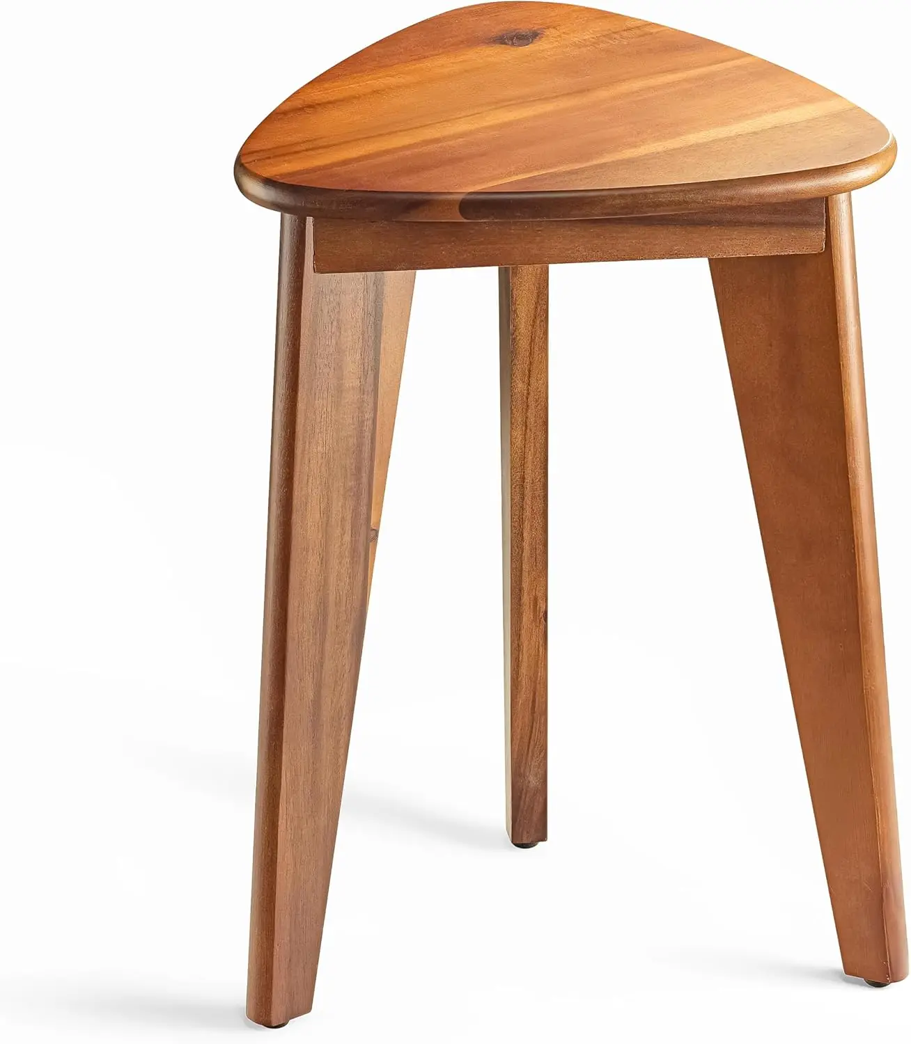 

1pc All Solid Wood Shoe Changing Stool, Small Walnut Color Stool For Living Room Entrance Bedroom Kitchen shower stool