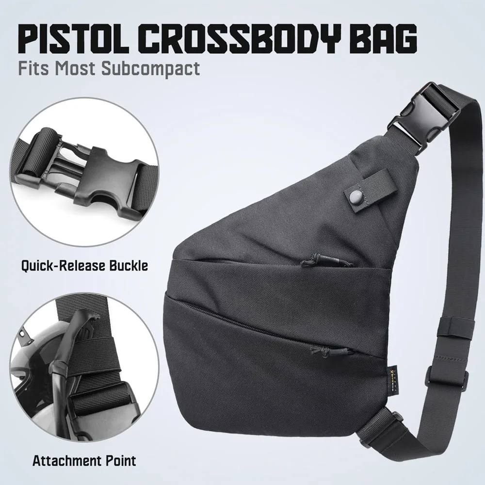 Tactical Concealed Gun Carry B - Edc Concealed Carry Sling Bag recension och pris