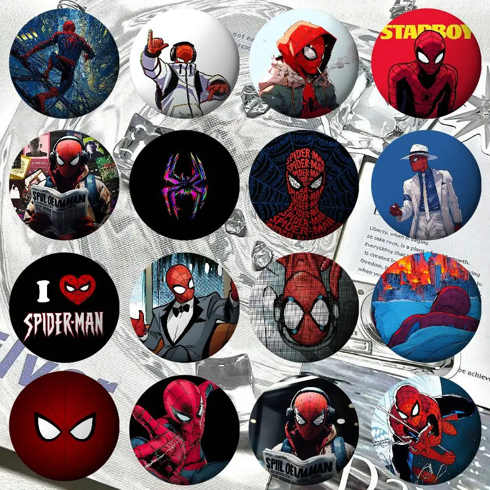 Épingles à badges Fashion S-spider Man-S pour amis, sacs à dos, vêtements, accessoires de collection, cadeau de bijoux