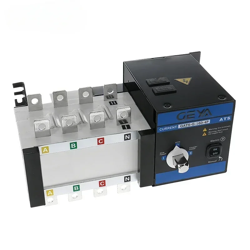PC Class  Automatic Transfer Switch  Generator Changeover Switch 3P 4P 160A AC400V Auto or Manual ATS 440V