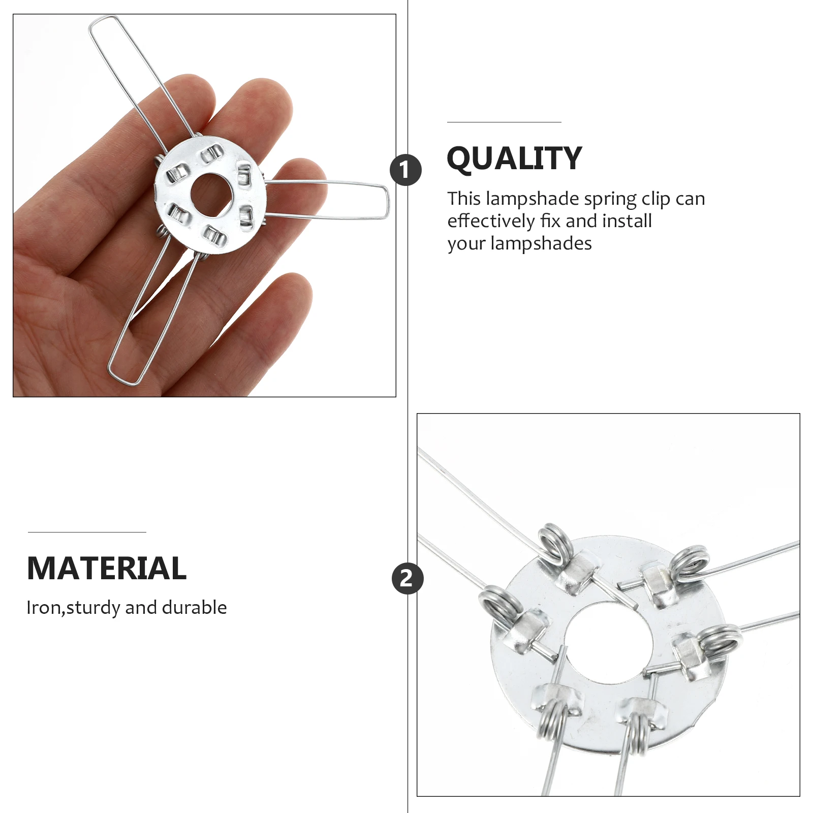 

20 Pcs Lampshade Spring Clips Lamp Shade Support Buckles DIY Accessories Fixing Three Forks Glass Shades Lighting Attachments