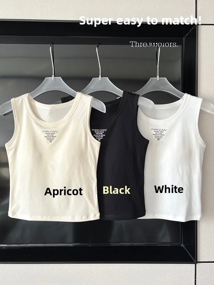 الربيع الصيف المرأة إلكتروني طباعة تانك الأعلى القطن الحرير مع وسادة الصدر تنوعا ملابس داخلية ort Sle تخفيف Faion