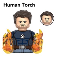 Fantastic Four Human Torch Building Blocks Mini Action Figure Toys