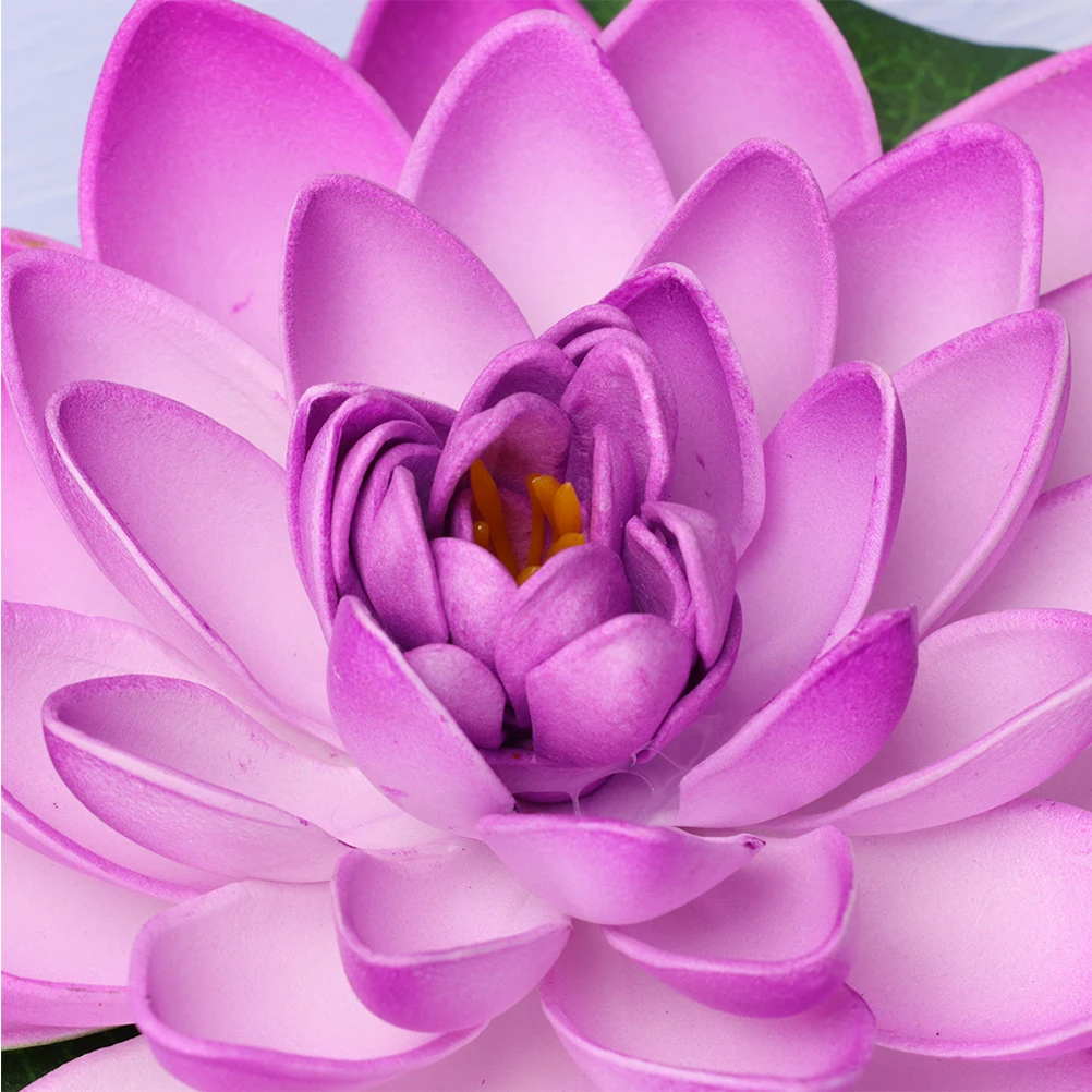 

6pcs Artificial Floating Lotus For Pond Home Decor Outdoor Indoor Use Realistic Water Garden Decoration Plastic Plants