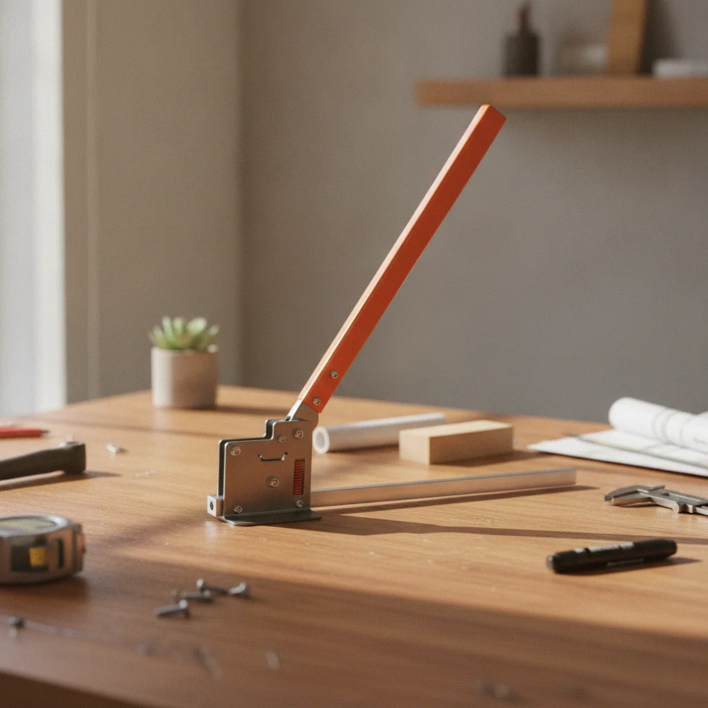 Manual Bench-top Rail Cutter with Mechanical Leverage Hand Tool for Mounting Rail Installations