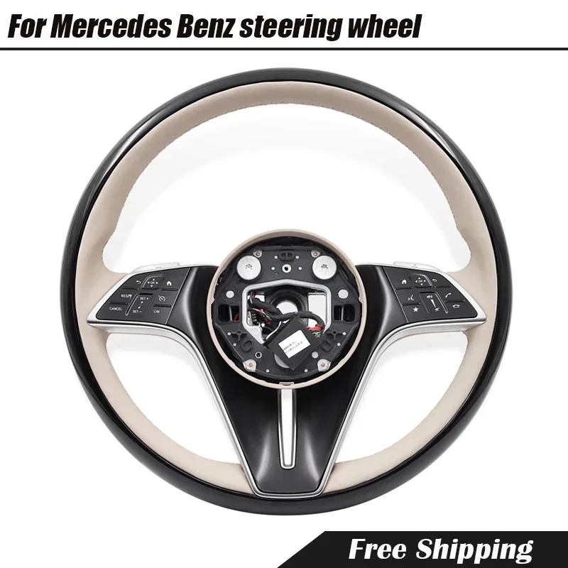 Car Peach wood Steering Wheel For Mercedes Benz Maybach Class CLS GLS GLK C63 E63 ACE SGV W212 W205 W204 W213 Car Accessories