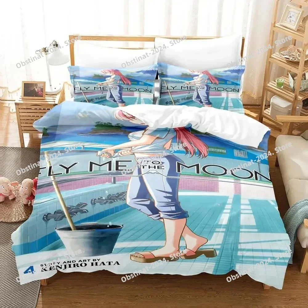 Anime TONIKAWA Over The Moon For You Bedding Set Duvet Cover Bed Set Quilt Cover Pillowcase Comforter king Queen Size Boys Adult