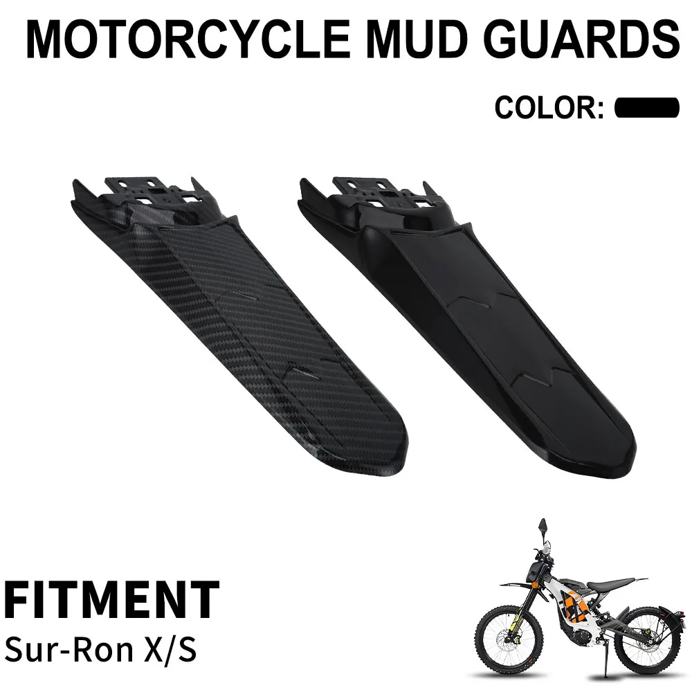 For Surron Light Bee X S Rear Fender Mudguard Lengthening Longer Tail Guard Motorcycle Dirt Bike Carbon Fiber Pattern