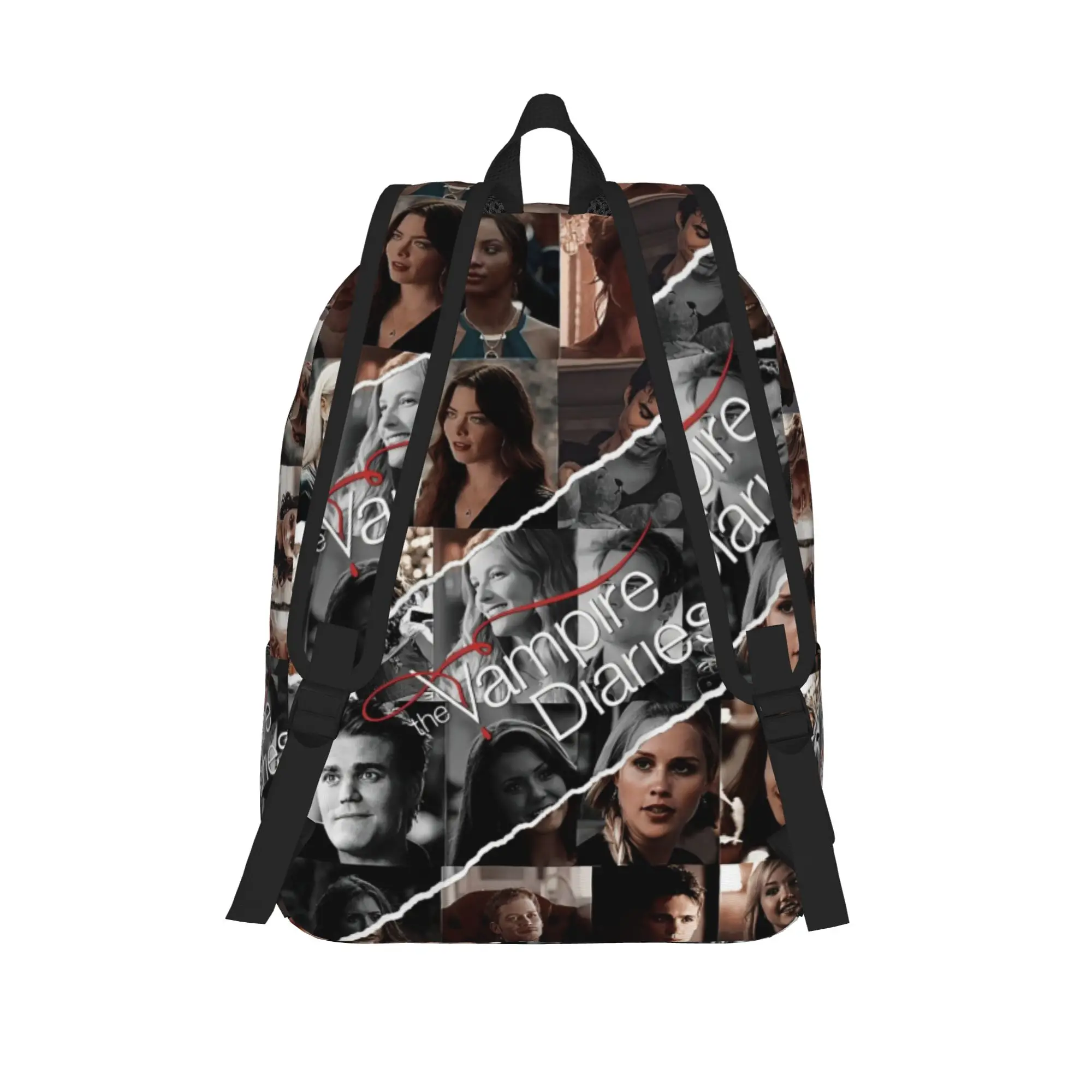 The Vampire Diaries Collage Backpack for Men Women Casual High School Business Daypack TV Series College Shoulder Bag Durable