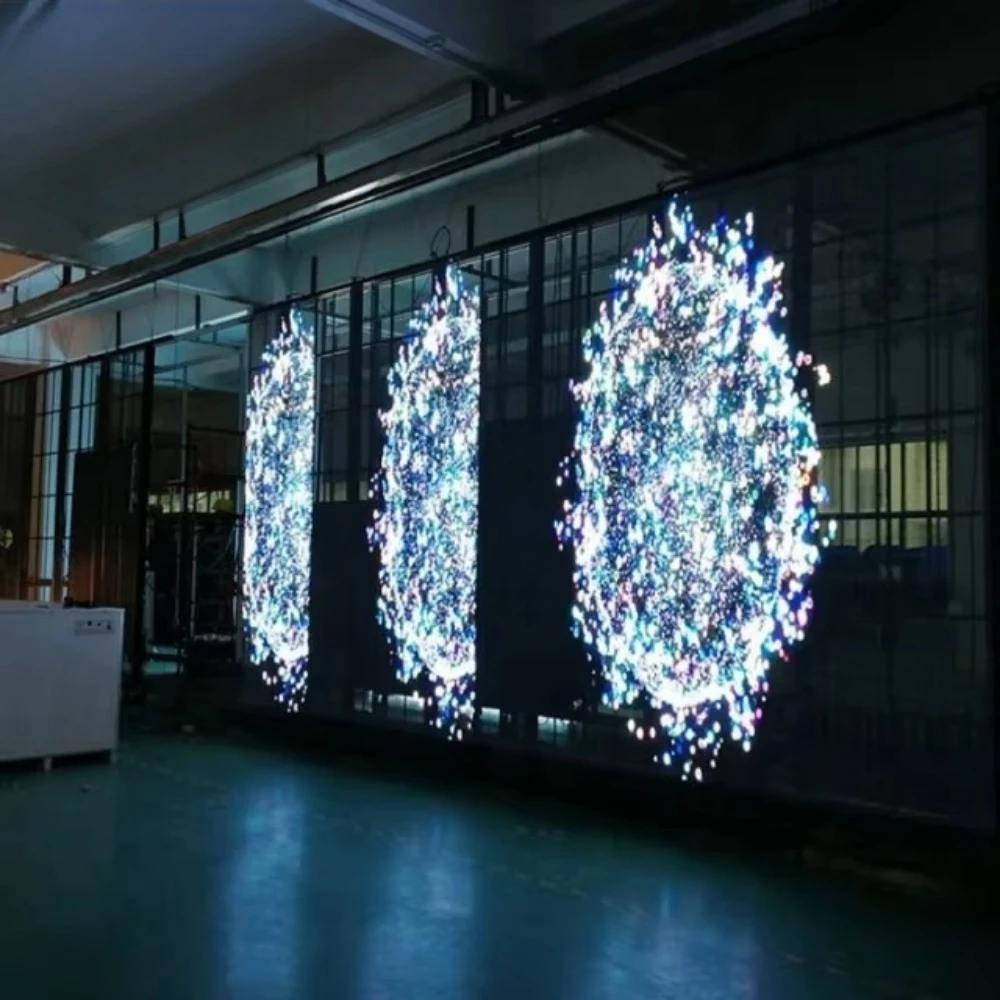 High brightness indoor/outdoor P3.91-7.81 mm transparent LED display/screen/billboard/advertising exhibition hall poster - view 6