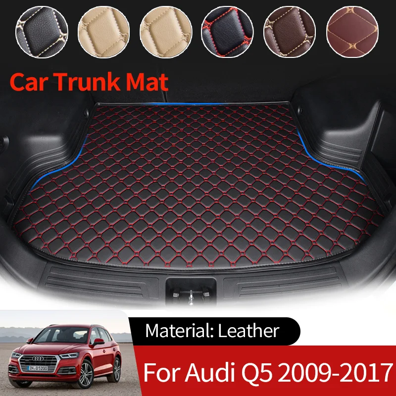 

Leather Auto Boot Liner Cargo Rear Trunk Mats Luggage FLoor Tray Waterproof Carpet Accessories for Audi Q5 SQ5 8R 2009~2017 2016