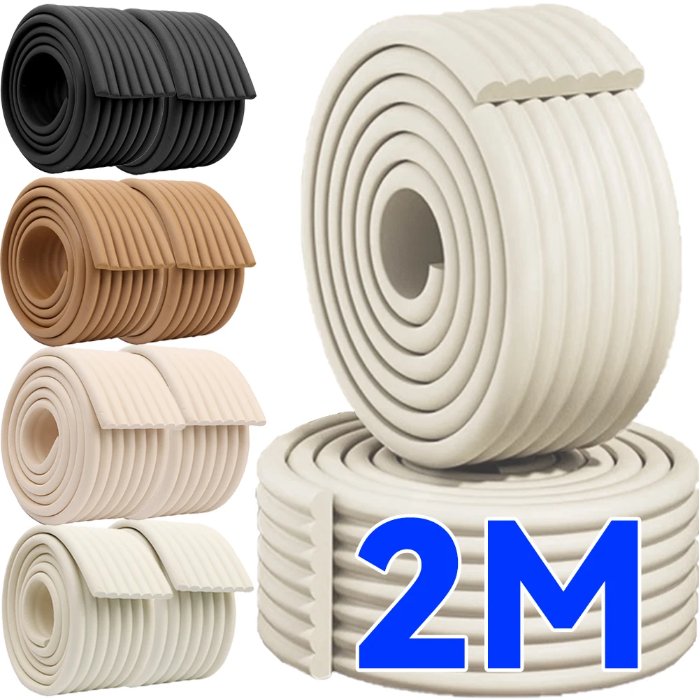 2M Table Edge Guard Furniture Corner L Protective Strips Baby Table Corner Collision Defence Strips Door Edge Protection Strips