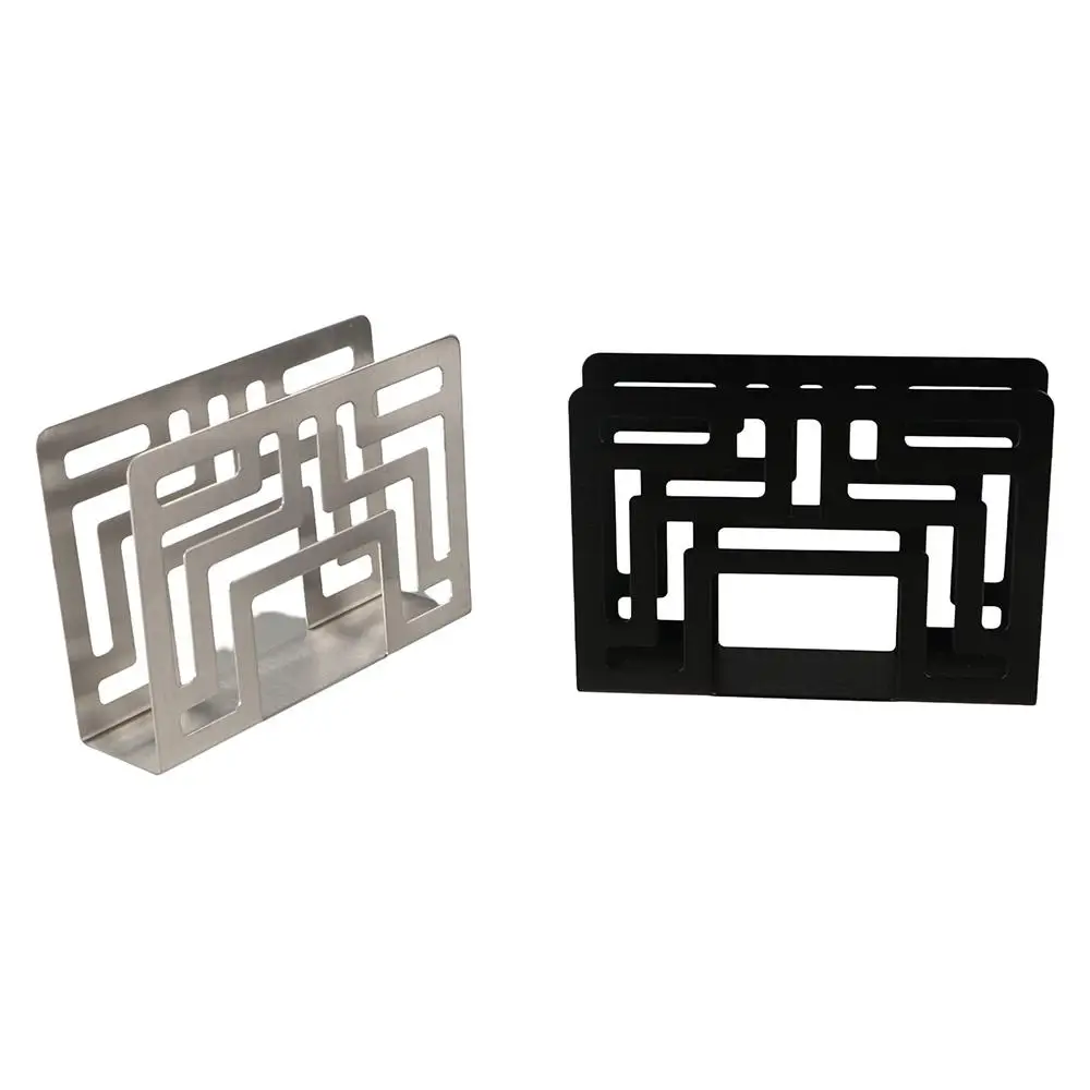 

Hollow Stainless Steel Napkin Holder Vertical Creative Stand Tissue Dispenser Delicate Modern Paper Storagerack