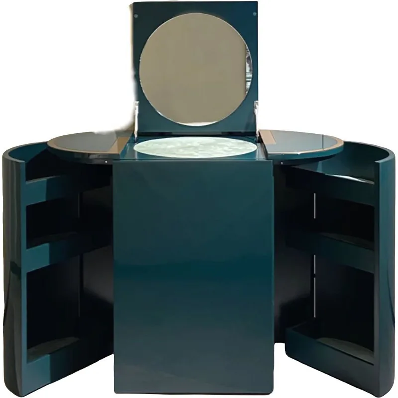 Solid wood dresser, creative storage design, foldable storage jewelry cabinet