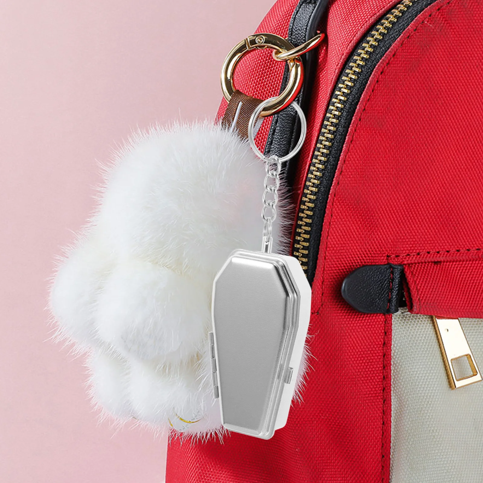 

Mini Coffin Shape Ashtray Portable Tinplate Hanging Pendant Multifunctional Cigarette Ash Holder Outdoor Travel Storage